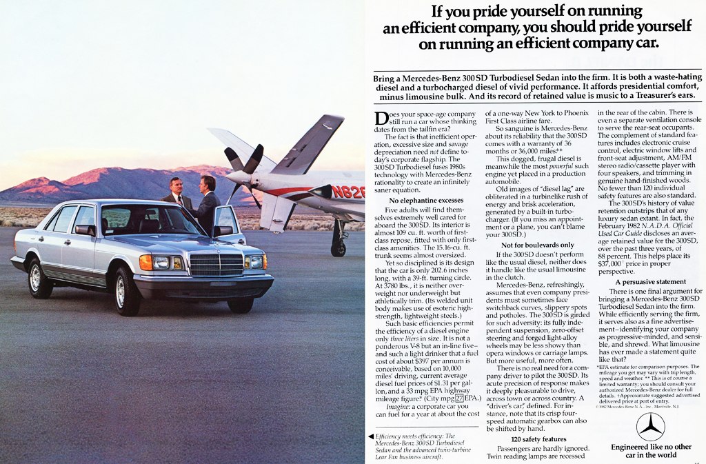 1982 Mercedes Auto Advertising